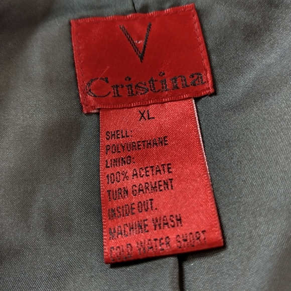 V Cristina women's brown studded vest Size XL Trending Brown Faux Snake Skin EUC - Picture 10 of 13